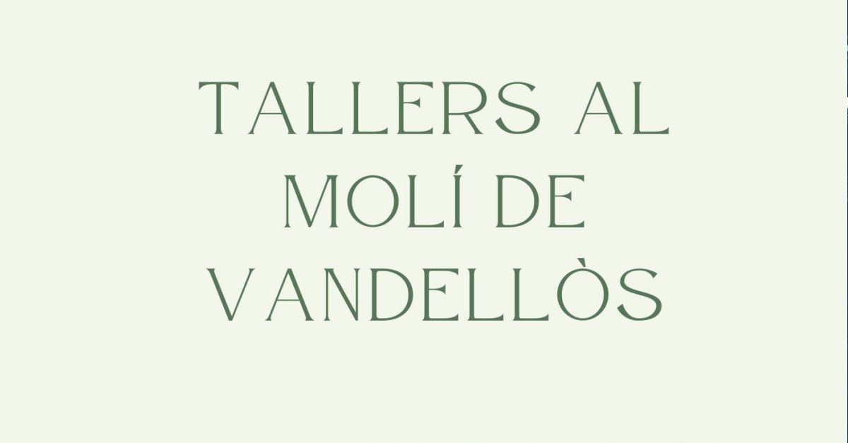 Tallers gratuts al Mol de Vandells. Olis essencials