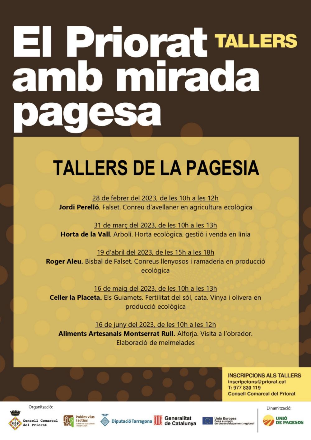 El Priorat amb mirada pagesa, segon cicle de tallers | EbreActiu.cat, revista digital d’oci actiu | Terres de l’Ebre ...