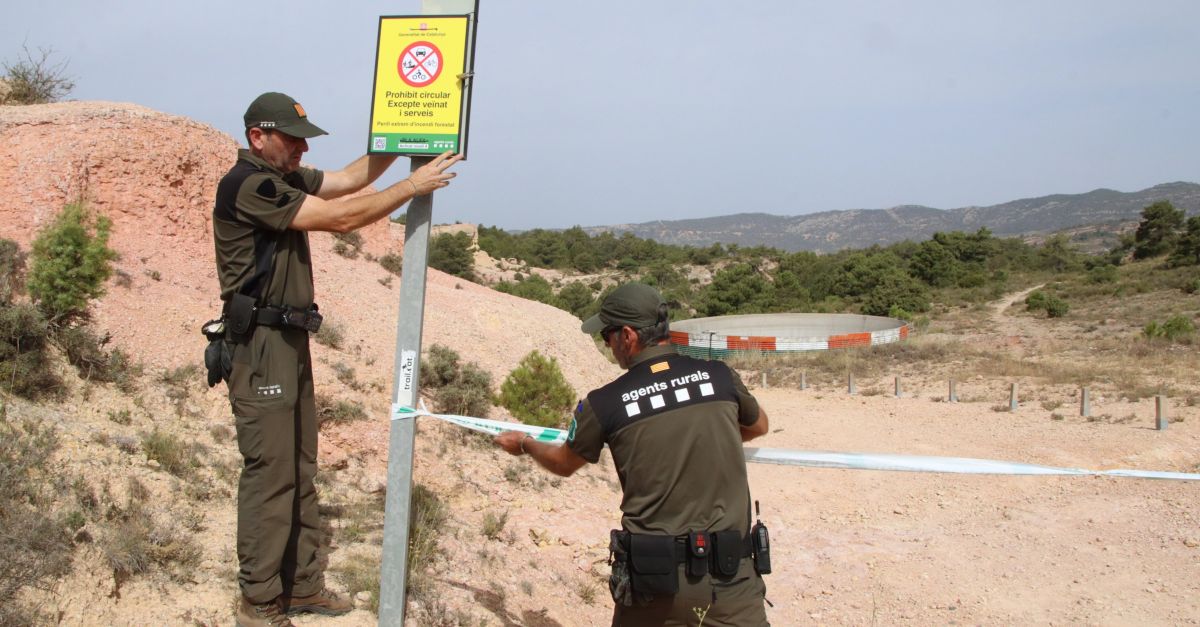 Tancat l’accs a cinc espais naturals del pas per l’elevat risc d’incendi | EbreActiu.cat, revista digital d’oci actiu | Terres de l’Ebre ...