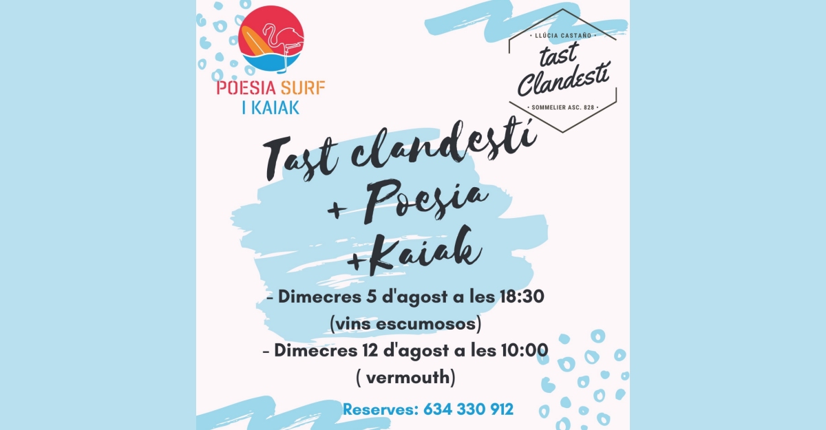 Tast clandest + poesia + kaiak