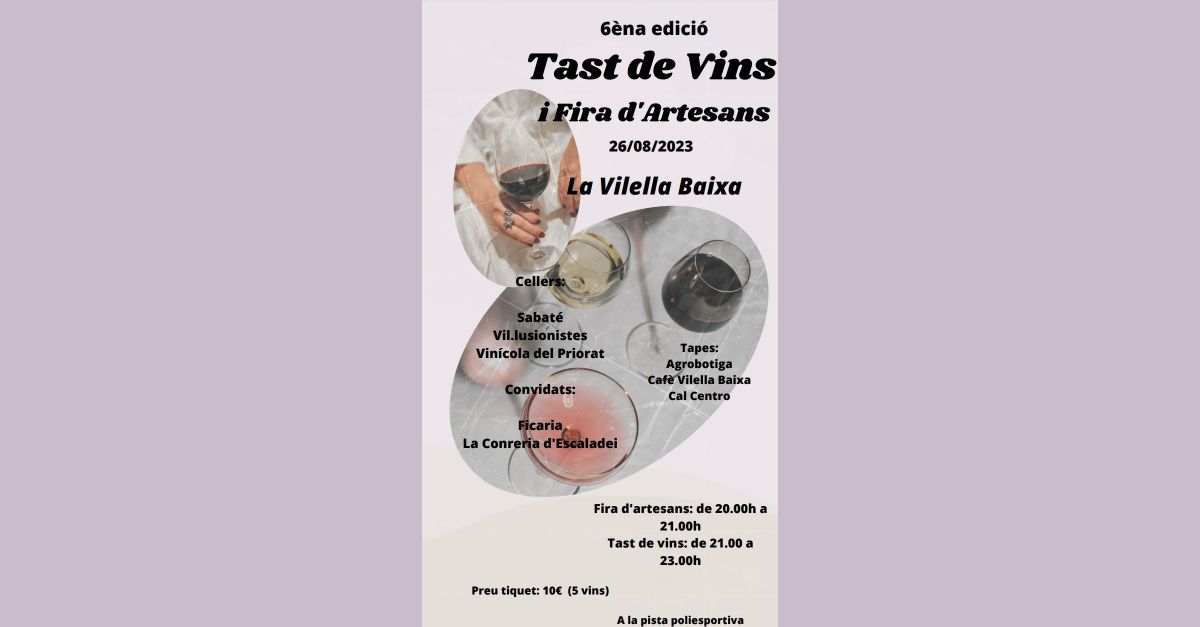 6a edicin Cata de Vinos y Feria de Artesanos