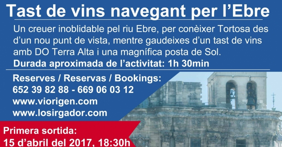 Tast de vins navegant per lEbre