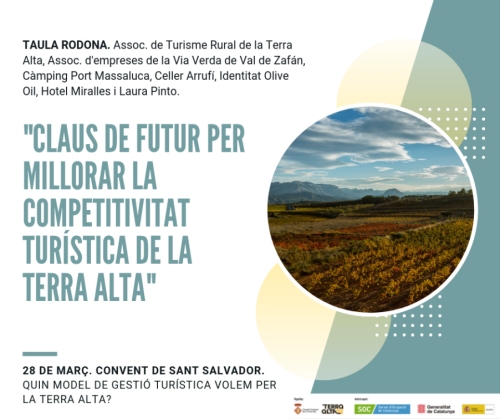 Taula rodona Claus de futur per millora la competitivitat turstica de la Terra Alta