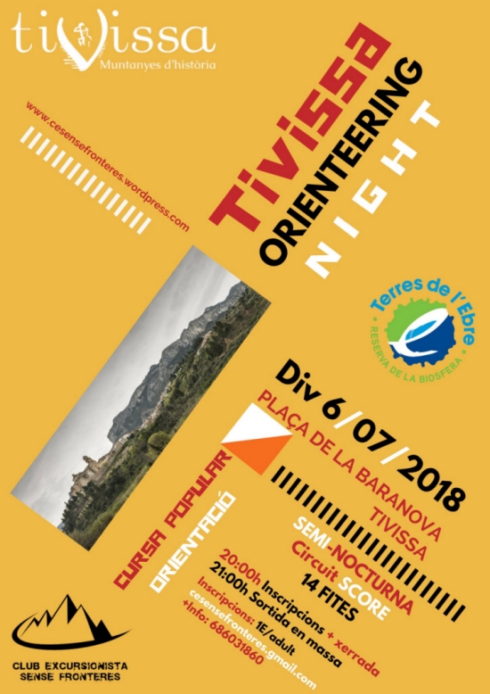 Tivissa Orienteering Night. Cursa popular dorientaci