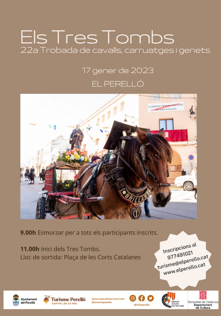 Els Tres Tombs. 22a Trobada de cavalls, carruatges i genets