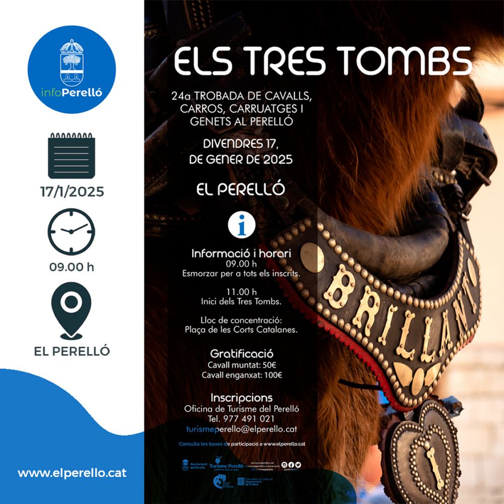 Els Tres Tombs. 24a Trobada de cavalls, carros, carruatges i genets al Perell