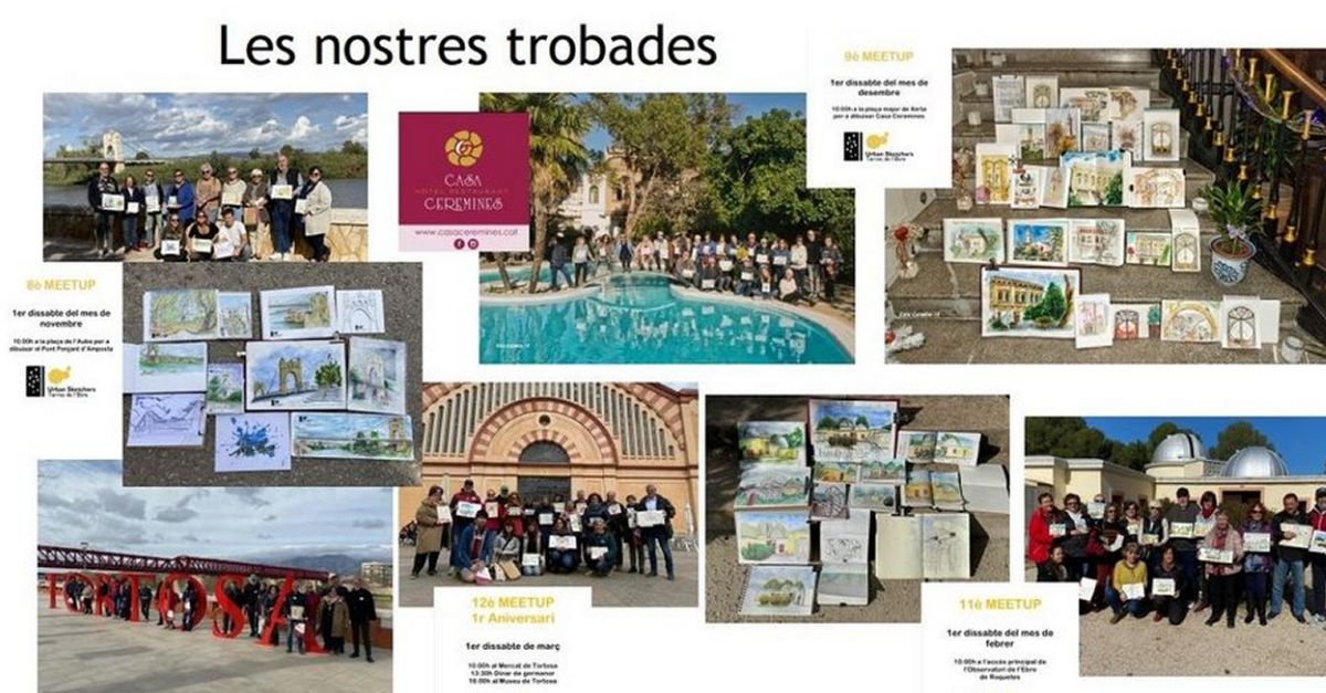 Urban Sketchers Terres de l’Ebre celebrar la seva 43a Trobada a Aldover | EbreActiu.cat, revista digital d’oci actiu | Terres de l’Ebre ...