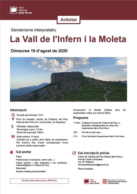 Senderisme interpretatiu: La Vall de linfern i la Moleta