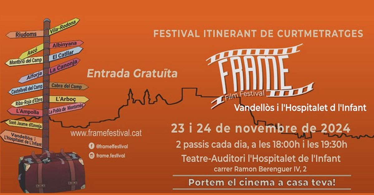 Vandells i lHospitalet de lInfant ser una de les seus del FRAME Film Festival aquest cap de setmana