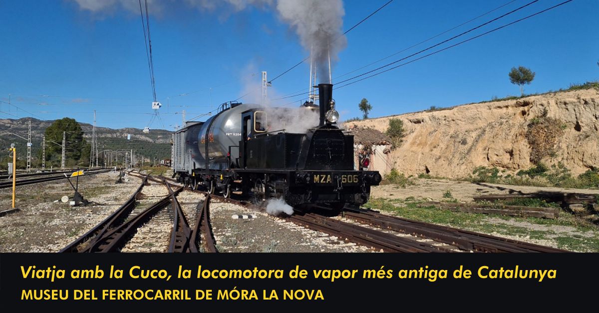 Viaja con la Cuco, la locomotora de vapor ms antigua de Catalunya