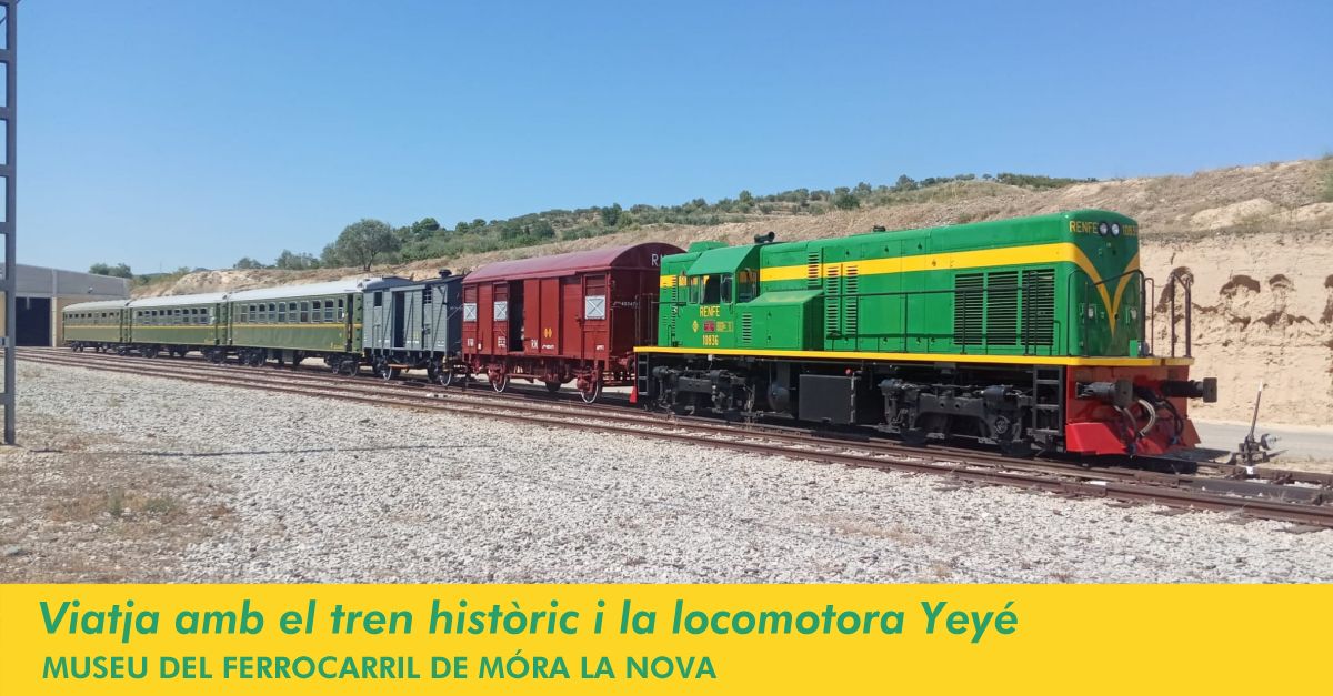 Viatja amb el tren histric i la locomotora Yey