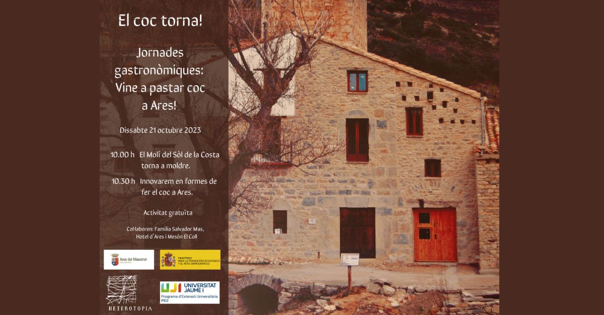 Jornadas gastronmicas: Ven a amasar cc a Ares del Maestrat