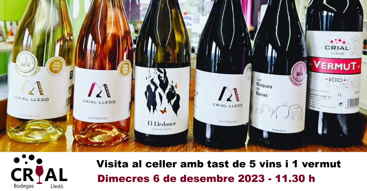 Visita guiada amb tast de vins al celler Bodegas Crial