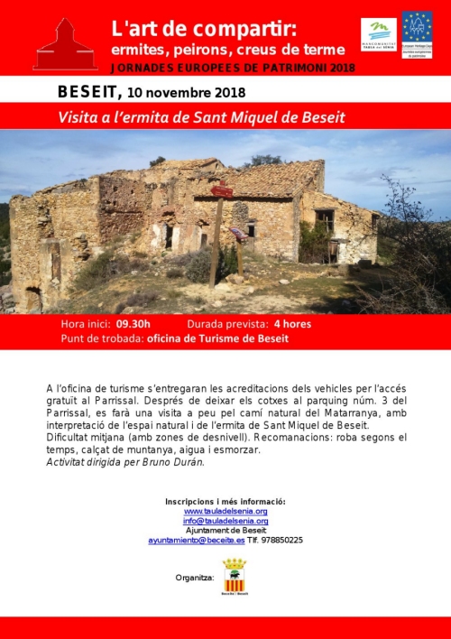 Visita a lermita de Sant Miquel de Beseit