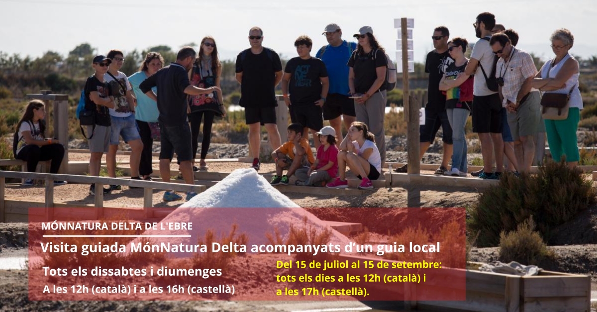 Visita guiada MónNatura Delta: Visita guiada al centre acompanyats d’un guia local Visita guiada MónNatura Delta: Visita guiada al centre acompanyats d’un guia local