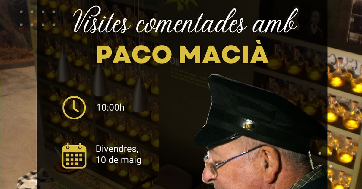 Visita comentada al antiguo molino de aceite de Vandells de la mano de Paco Maci