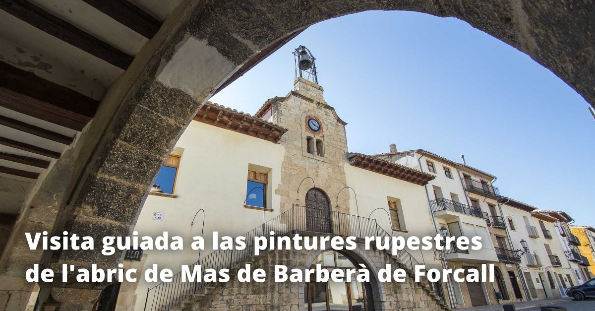 Visitas guiadas a las pinturas rupestres al abrigo de Mas de Barber