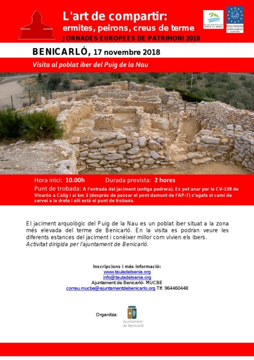 Visita al poblat iber del Puig de la Nau