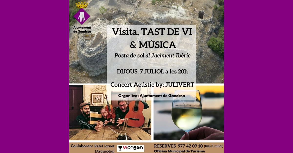 Visita, tast de vi i msica al jaciment ibric Coll del Moro