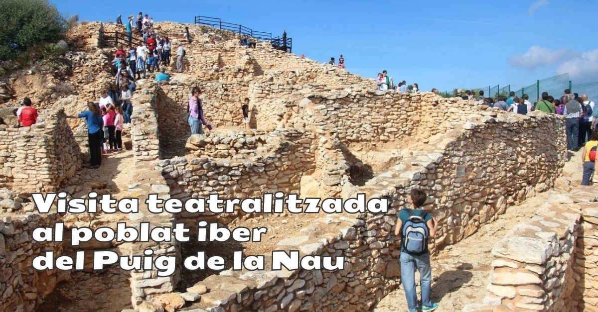 Visita dinamitzada al jaciment arqueolgic del poblat iber del Puig de la Nau