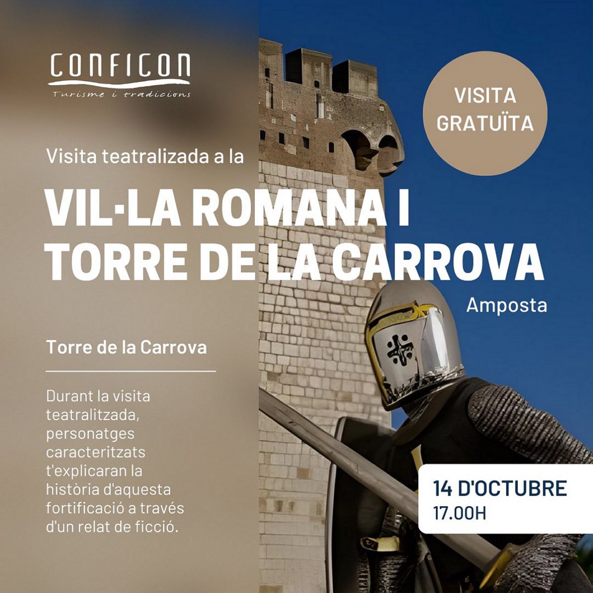 Visita teatralitzada a la Villa romana i Torre de la Carrova