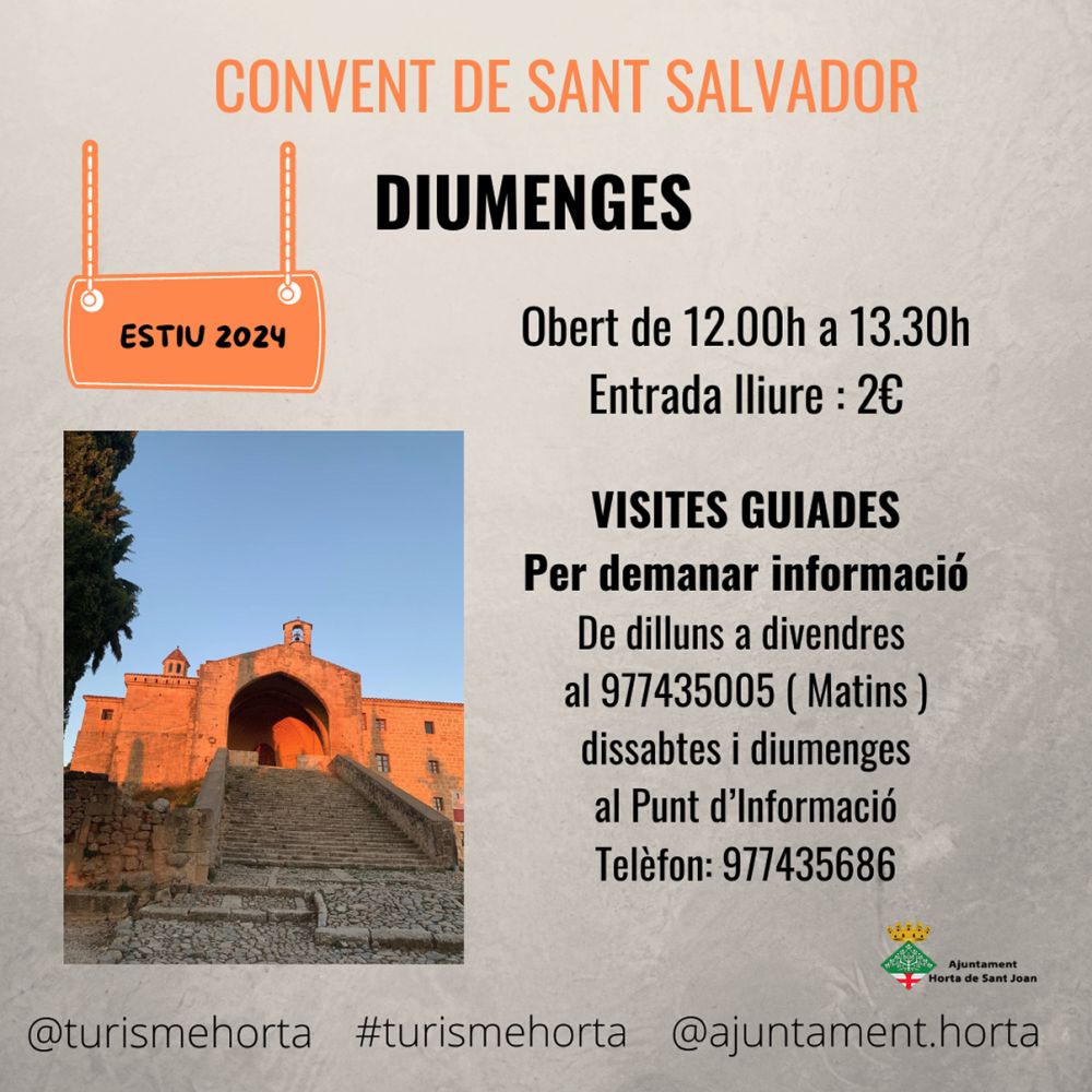 Visites al Convent de Sant Salvador dHorta de St Joan