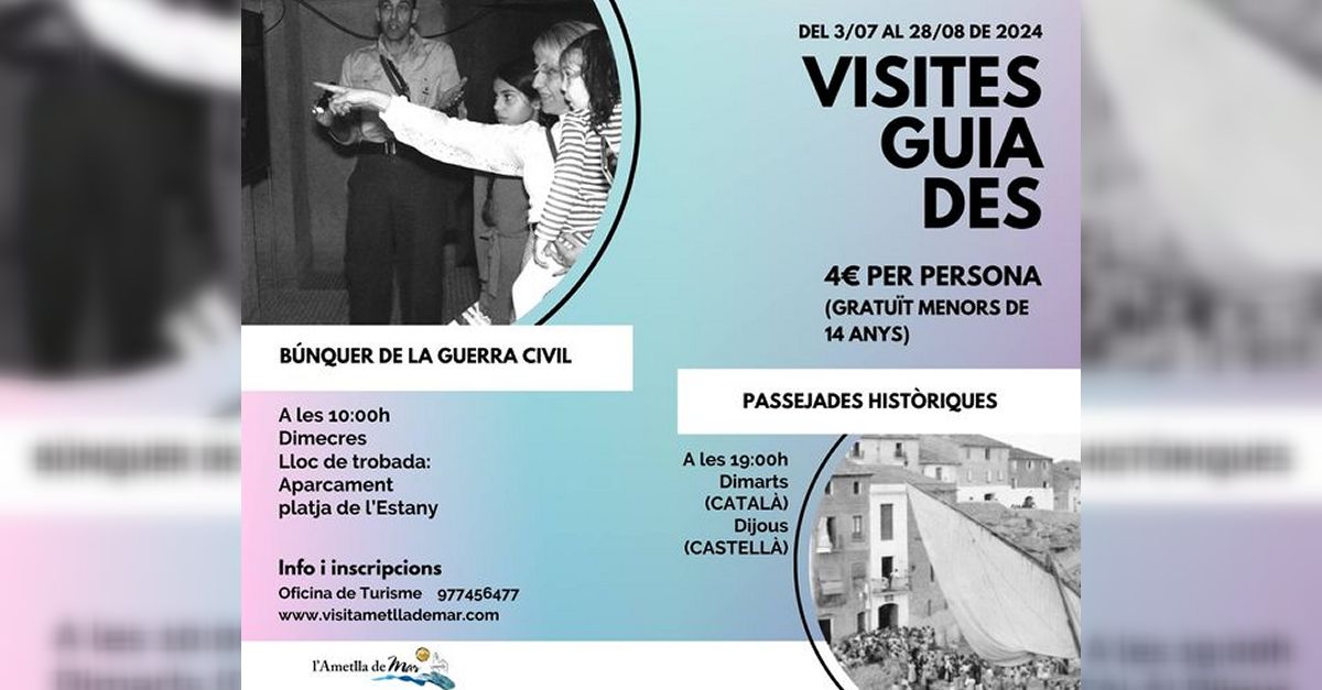 Visites guiades al bnquer de la Guerra Civil de lAmetlla de Mar