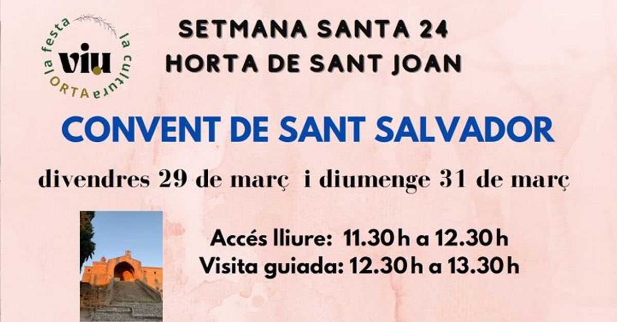 Visitas guiadas al Convento de San Salvador de Horta de Sant Joan