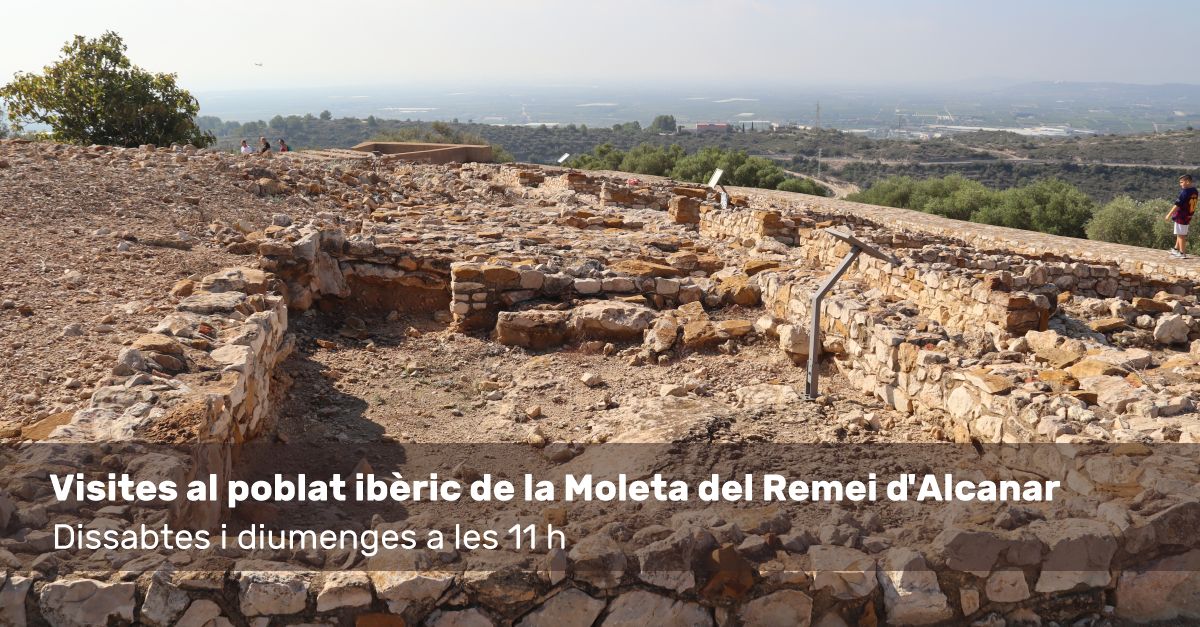 Visita al poblado ibrico de la Moleta del Remei de Alcanar