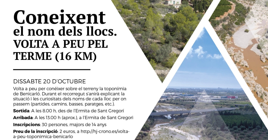 Coneixent els noms dels llocs. Volta a peu pel terme de Benicarl (16 km)