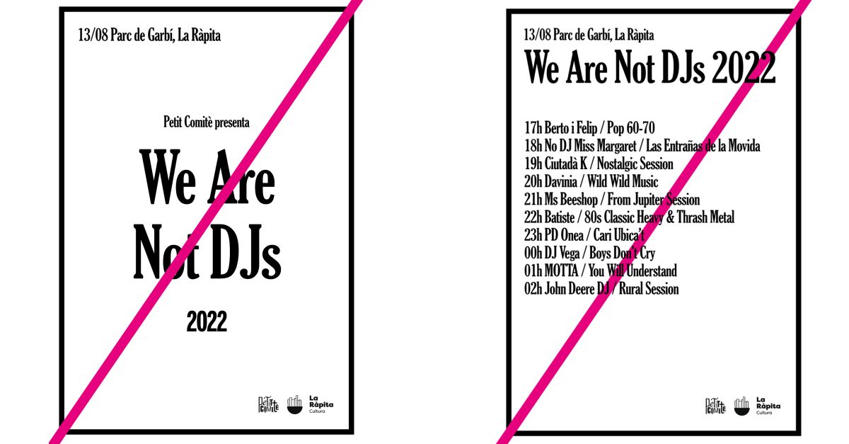 We are not djs