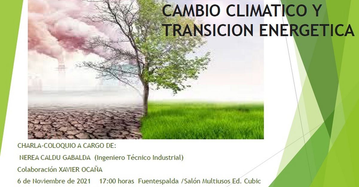 Xerrada: Canvi climtic i transici energtica