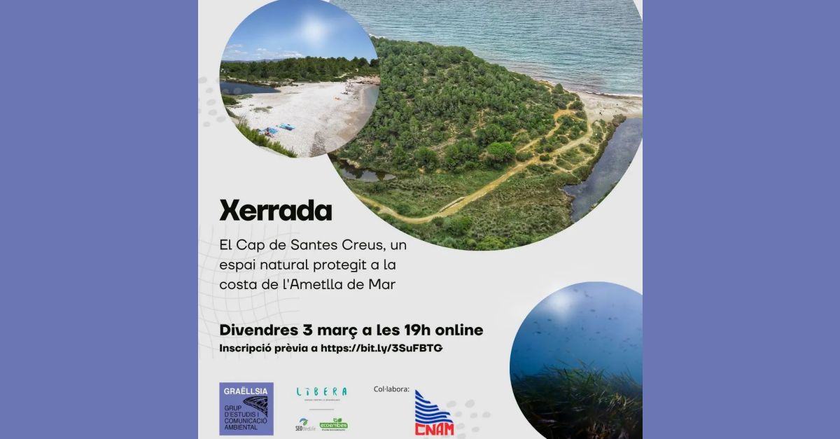 Xerrada El Cap de Santes Creus, un espai natural protegit a la costa de lAmetlla de Mar