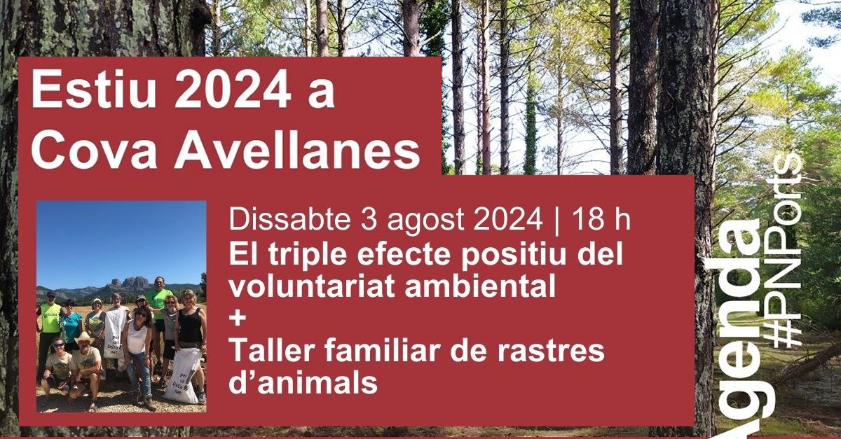 Xerrada: El triple efecte positiu del voluntariat ambiental + taller familiar de rastres danimals