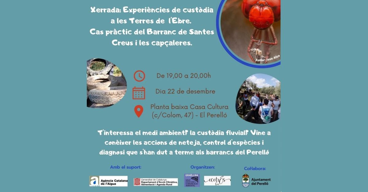 Charla Experincies de custdia a les Terres de lEbre. Cas prctic del Barranc de Santes Creus i les capaleres