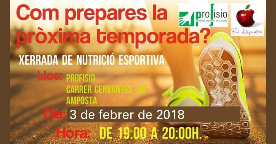 Xerrada de nutrici esportiva: com prepares la prxima temporada?