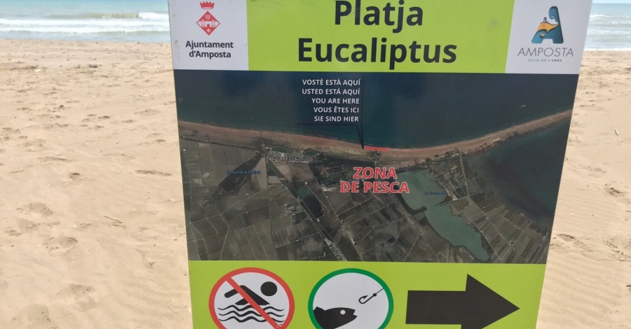 Amposta habilita una zona canina i una de pesca a la platja de l’Eucaliptus | EbreActiu.cat, revista digital d’oci actiu | Terres de l’Ebre ...